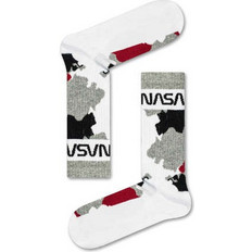 VTex Nasa Βαμβακερές Ανδρικές Κάλτσες Ψηλές με Σχέδια Λευκές 437-20