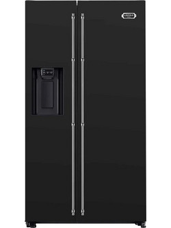 Lofra GFRNM917 Retro Ψυγείο Ντουλάπα 634lt Full No Frost Υ178xΠ91.2xΒ77.2cm Chrome/Μαύρο