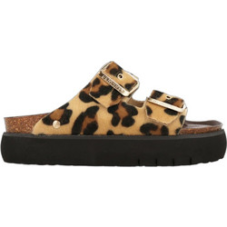 Genuins Honolulu Γυναικεία Σανδάλια Suede Ανατομικά Μπεζ Καφέ G106336