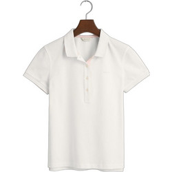 Gant Γυναικεία Μπλούζα Polo Κοντομάνικη Λευκή 3GW4200828-110