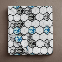 Isadore Lorraine Σεντόνι Υπέρδιπλο 220x260 Beehive Blue