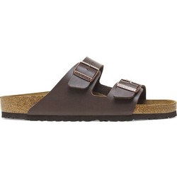 Birkenstock Arizona Soft Footbed Δερμάτινα Ανδρικά Σανδάλια Ανατομικά Καφέ 451161