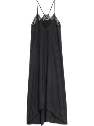 Zadig & Voltaire Maxi Βραδινό Φόρεμα Μεταξωτό Μαύρο WWDR02691