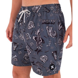 Hurley Ανδρικό Μαγιό Σορτς με Σχέδια Ανθρακί MBEU00012-010