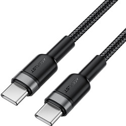 Acefast C22-03 Braided USB-C to USB-C 60W 1.2m Black