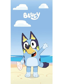 SUMMERtiempo Bluey Παιδική Πετσέτα Θαλάσσης Γαλάζια 70x140cm 42-3397