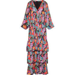 Funky Buddha Maxi Καθημερινό Φόρεμα Πολύχρωμο FBL013-105-13