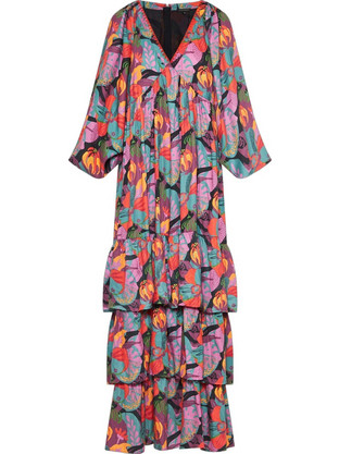 Funky Buddha Maxi Καθημερινό Φόρεμα Πολύχρωμο FBL013-105-13
