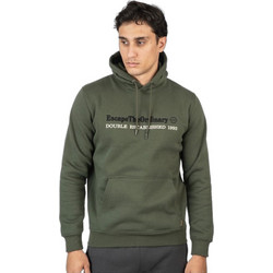 Double Ανδρικό Φούτερ Fleece με Κουκούλα & Τσέπες Πράσινο 252MTOP-1078