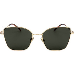 Safilo Linea/T 16/S 06J Γυναικεία Γυαλιά Ηλίου Πεταλούδα Μεταλλικά Χρυσά με Πράσινο Φακό