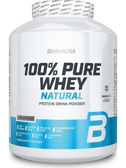 Biotech USA 100% Pure Whey Unflavoured Πρωτεΐνη Ορού Γάλακτος Γράμμωσης Χωρίς Γλουτένη 2kg