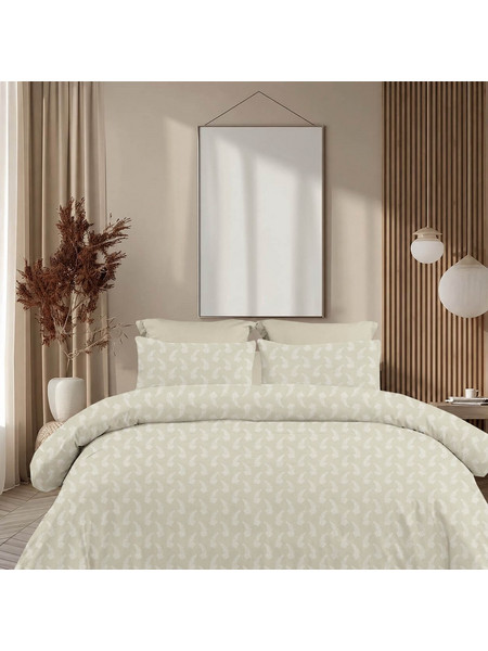 Astron Σετ Σεντόνια Υπέρδιπλα Βαμβακερά 245x260 Vivian Beige