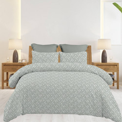 Astron Σετ Σεντόνια King Size Βαμβακερά 260x280 Emily Grey