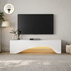 Megapap Έπιπλο Τηλεόρασης Μοριοσανίδα με Φωτισμό Led Μ150xΠ31.4xΥ40cm Mara GP042-0373,2