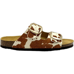 Plakton Γυναικεία Σανδάλια Suede Ανατομικά Καφέ Μπεζ 185983