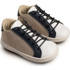 Babywalker Βαπτιστικά Sneakers για Αγόρι Ανατομικά Καφέ Navy Μπλε BS3039