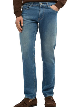 Trussardi 370 Ανδρικό Τζιν Παντελόνι Ελαστικό Κανονική Εφαρμογή Navy Μπλε MJ370D74-0DI