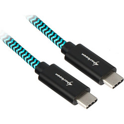 Sharkoon Braided USB-C to USB-C 0.5m Turquoise 4044951027132