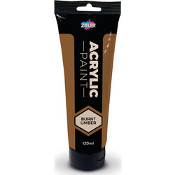 Zieler Burnt Umber Ακρυλικό Χρώμα Ζωγραφικής 120ml
