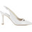 Guy Laroche Γόβες Slingback Δερμάτινες με Λεπτό Ψηλό Τακούνι Λευκές 502S26036106-001-380