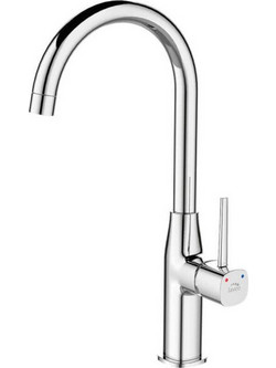 Laveo Bona BAP068D Μπαταρία Κουζίνας Πάγκου Διπλής Παροχής Ανάμεικτη Inox
