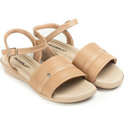 Piccadilly Δερμάτινα Γυναικεία Σανδάλια Ανατομικά Nude 500294-1