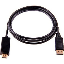 Καλώδιο DisplayPort to HDMI Male 1.8m Black 371-114 PS-V22