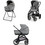 Inglesina Aptica XT Duo 2026 Καρότσι Μωρού 2 σε 1 Canyon Black
