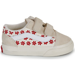 Vans Old Skool Παιδικά Sneakers Μπεζ Κόκκινα VN000CTGIZQ1