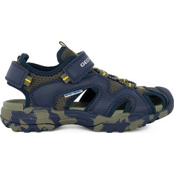 Geox Borealis Παιδικά Παπουτσοπέδιλα για Αγόρι Navy Μπλε Lime J450RC014BUCF4A3