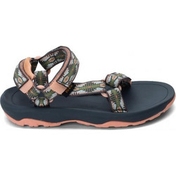 Teva Hurricane XLT 2 Παιδικά Πέδιλα για Κορίτσι Ανατομικά Μαύρα Σομόν 1019390Y-CSMF