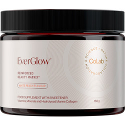 Co.Lab EverGlow White Peach Πεπτίδια Κολλαγόνου με Βιοτίνη Βιταμίνη C 160gr