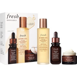 Fresh Renew & Repeat Black Tea Renewal Serum 30ml + Black Tea Advanced Age Renewal Cream 30ml + Kombucha Facial Treatment Essence 150ml