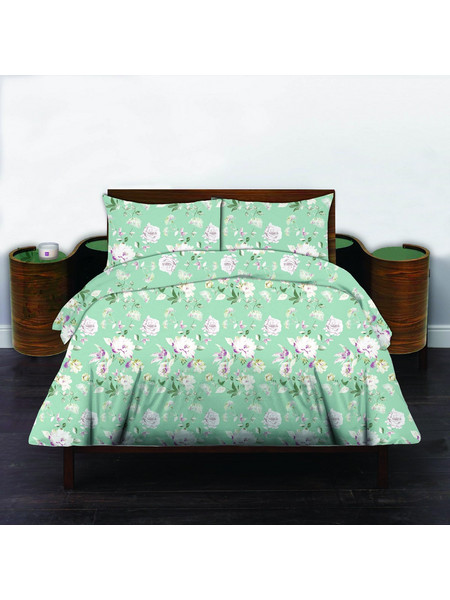 Cosmin Σετ Πάπλωμα Υπέρδιπλο 220x240 Libre Flowers Light Green 40001038