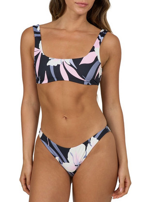 Salty Crew Bikini Set Μπουστάκι Floral Μαύρο Ροζ 25035034W/30335235W-BLK