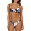 Salty Crew Bikini Set Μπουστάκι Floral Μαύρο Ροζ 25035034W/30335235W-BLK