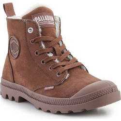Palladium Γυναικεία Αρβυλάκια Suede Καφέ με Γούνα 95982-292-M