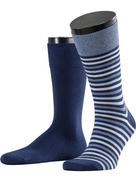 Esprit Ανδρικές Κάλτσες Ψηλές με Σχέδια Navy Μπλε 2Pack 17863-6120