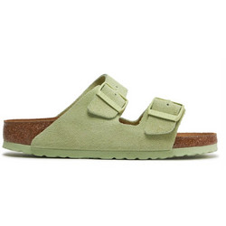 Birkenstock Arizona Γυναικεία Σανδάλια Suede Ανατομικά Πράσινα 1026831
