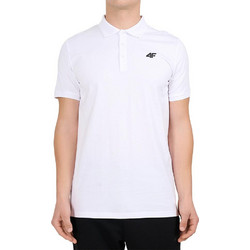 4F Ανδρική Αθλητική Μπλούζα Polo Λευκή 4FWMM00TPTSM0770-10S