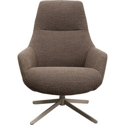 Kare Design Πολυθρόνα Περιστρεφόμενη Γκρι Mimi