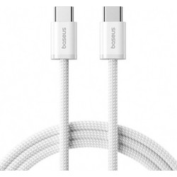 Baseus Braided USB-C to USB-C 100W 2m White P1038100211-01