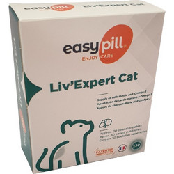EasyPill Liv' Expert Συμπλήρωμα Διατροφής Γάτας για Ηπατικές Παθήσεις 30 Δισκία