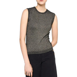 Silvian Heach Γυναικείο Χειμερινό Top Πλεκτό Ασημί GPA24285CN
