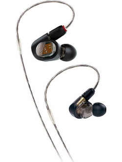 Audio Technica ATH-E7 Ακουστικά Ψείρες In-Ear Καφέ Μαύρα
