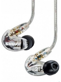 Shure SE-215 Ακουστικά Ψείρες In-Ear Dynamic Διαφανή