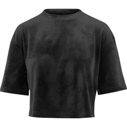 Urban Classics Γυναικείο Χειμερινό Crop Top Βελούδινο Μαύρο TB1729-00155