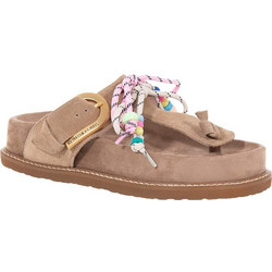 Komis & Komis Γυναικεία Σανδάλια Suede Ανατομικά Μπεζ E610S26