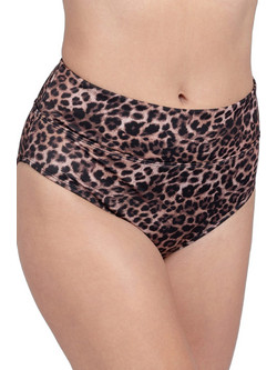 Dorina Ψηλόμεσο Bikini Slip Animal Print Καφέ FXHI0017MI010-PR0018