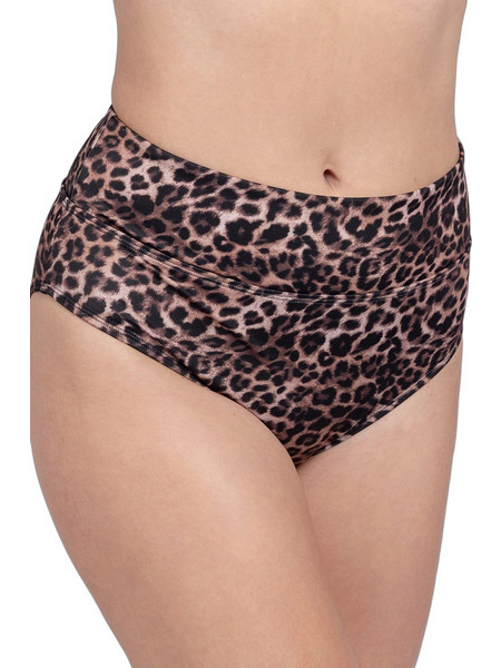 Dorina Ψηλόμεσο Bikini Slip Animal Print Καφέ FXHI0017MI010-PR0018